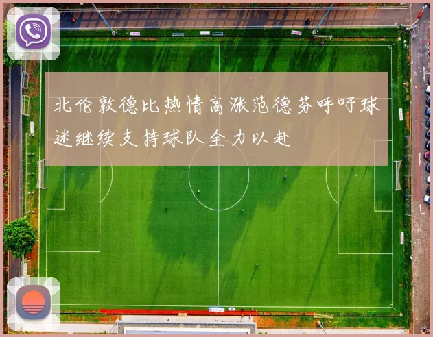 北伦敦德比热情高涨范德芬呼吁球迷继续支持球队全力以赴